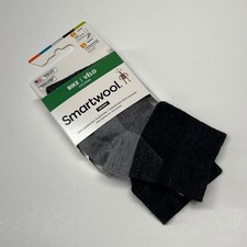 Smartwool Bike Zero Cushion Ankle Socks Sz L Black Merino - New picture