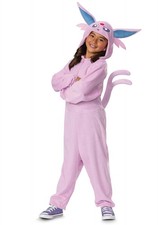 Pokemon Espeon Costume Official Pokemon Hooded Jumpsuit, Child Size (7-8) picture