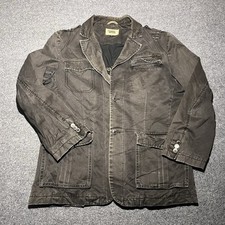 Vintage Camel Active Jacket Mens 52 Large Brown Cotton Canvas Field Coat 90s picture