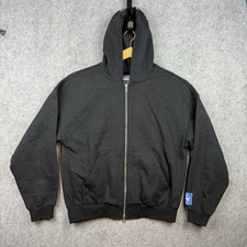 FORD Mustang MENS Medium FULL ZIP Hoodie Black Heavyweight picture