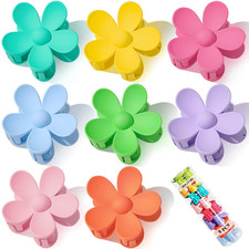 8 Pack Flower Hair Claw Clips Large Matte Daisy Hair Clips for Women Girls picture