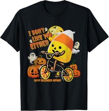 Halloween Costume Team Candy Corn I Don't Like You Either T-Shirt picture