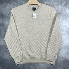 J.Crew Authentic Fleece Quilted Sweatshirt Size XL Oatmeal NWT picture