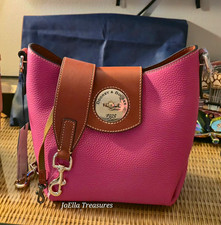 Dooney & Bourke Pebble Turnlock Sac 22 NWT Hot Pink picture