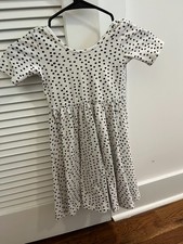 Alice & Ames Short Sleeve Ballet Dress in Ivory Dot, Size 6 picture