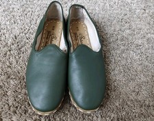 Sabah Loafers in Denali Green Leather Size 42 / Women's 10 picture