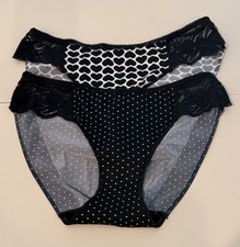 Soma Vanishing Edge Bikini Panties - Small - 2 pair (Black) picture
