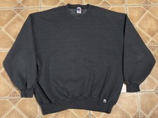 VTG 90s Russell Athletic Gray Blank Crewneck Sweatshirt Made In USA Size 2XL picture
