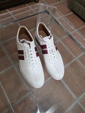 Bally Frenz-New Men's White Leather Sneakers Size 13 D picture
