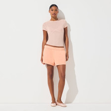 Skims French Terry Classic Short in Cantaloupe, Size Small picture