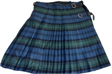 Blue Muted Tartan  Wool Casual Kilt 19W-25L  Wool in Scotland Pipers Cove Made picture