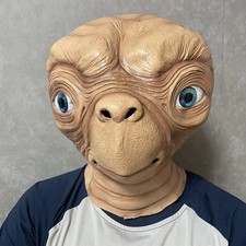 Realistic ET Alien Latex Mask Halloween Carnival Party Movie E.T. the Extra-Terr picture
