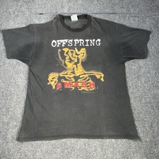 Vtg 1994 Offspring Smash Single Stitch T-shirt Mens Xl 90s Band Tee Faded Black picture