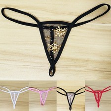 5 Pack Lot Sexy Womens Mesh See Through Panties G string Thong Tanga Micro Brief picture