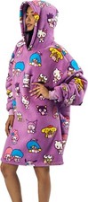 Sanrio Hello Kitty & Friends Oversized Hoodie Blanket OSFA Purple picture