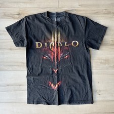 Blizzard Diablo 3 Men's Black Medium Cotton Graphic T-Shirt Gaming Tee picture