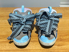 Lanvin Curb Sneakers Light Grey & Blue Size 41 *NO BOX* Authentic picture