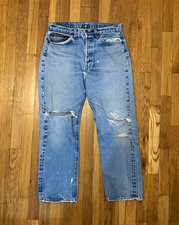 Vintage 1983 Levi's 501, Redline Selvedge Denim Jeans, Fits a Size 32”x28.5” picture