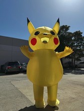 Inflatable Costume Pikachu Mascot Outfit For Halloween Cosplay Adult Size picture