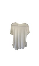 Lululemon Hold Tight Short-Sleeve Shirt White Sz 12 picture