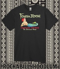 Retro Tiki Art Tee T Shirt Polynesian Bar Mug Tropical Tonga Room Mermaid picture