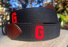 UGA Needlepoint Belt - Georgia Bulldogs - Red and Black picture