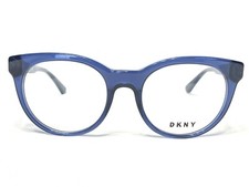 NEW DKNY Eyeglasses DY4676 3714 Women's Round Transparent Blue Frames 51/19~135 picture