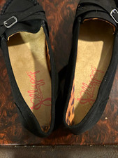 Jellypop Women's Black Slip-On Comfort Flats Buckle Round Toe, 8.5 M picture