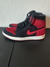 Jordan Air Jordan 1 Retro High Flyknit Bred Black Red picture