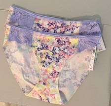 Soma Vanishing Edge Bikini Panties  - Small  - 2 pair (White print) picture