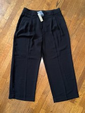 NWT J.Crew Essential Wide-Leg Pleated Pants in City Crepe picture