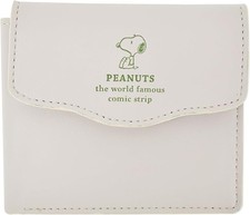 Snoopy Wallet, Beige (SPC-1368) Bi-fold Wallet, NV, Embossed with One Point picture