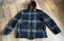 Vintage 50s McGregor Wool jacket zip shadow plaid lined rockabilly large picture