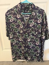 AllSaints Psychedelic Button Up Shirt Men’s Medium Relaxed Fit Brand New picture