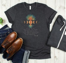 ALAN WATTS SHIRT philosophy tee tree shirt nature lover gift universe spiritual picture