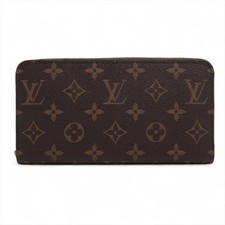 Louis Vuitton Monogram Zippy Wallet M27029 Brown x silver Zip Round Wallet respo picture