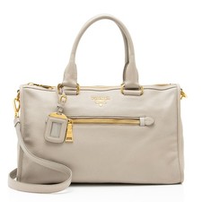 Prada Vitello Daino Zip Satchel picture
