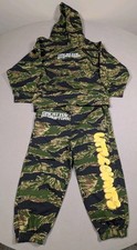 Little Giants Giant Shorties Tiger Stripe Camo Hoodie&Pants Sweat suit Size 4T picture