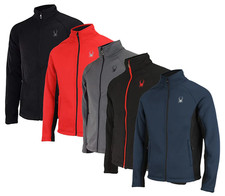 Mens Spyder Constant Full Zip Coat Top Heavy Fleece Coat Sweater Jacket New picture