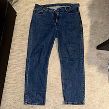 Levi's 550 Mens 38x32 Relaxed Fit Jeans Dark Wash Blue Denim WORN ONCE  picture
