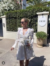 Zimmerman Luna Plunge Mini Dress $1050 Size AU 2 US 6-8 picture