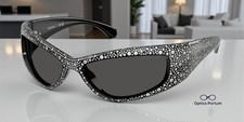 SWAROVSKI SK6027 100187 Black Dark Grey 60 mm Women's Sunglasses picture