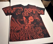 Vintage Kane WWF Shirt Men’s Large AOP Rap Tee T WWE Wrestling WCW Double Sided picture
