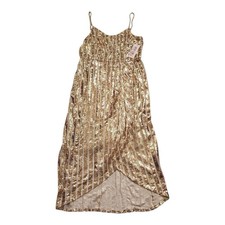 ***RARE*** NEW NANETTE LEPORE GOLD LUXURY SEQUIN COCKTAIL FASHION DRESS SIZE 10 picture