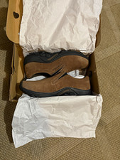 Merrell Slip-On Casual Shoes Men's 14 Womens 13 Brown Suede Round Toe Rubber NEW picture