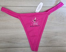 NWT Rare Vintage Victoria's Secret Sexy Little Things Cotton Retro Thong Panty M picture