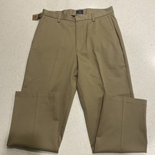 NWT DOCKERS D3 CLASSIC FIT FLAT FRONT TAN MEN'S PANTS 34 x 32 picture