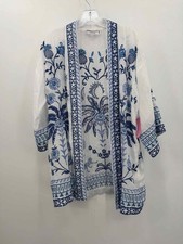 Pre-Owned Johnny Was White Size Small Open Jacket picture