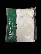 Vintage 1998 Nikken Women Thermowear Long Johns Top White LARGE NEW Sealed Pck picture