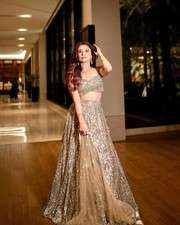 INDIAN BRIDAL LEHNGA CHOLI PARTY WEAR CHOLI LEHNGA BOLLYWOOD DESIGNER DRESS picture